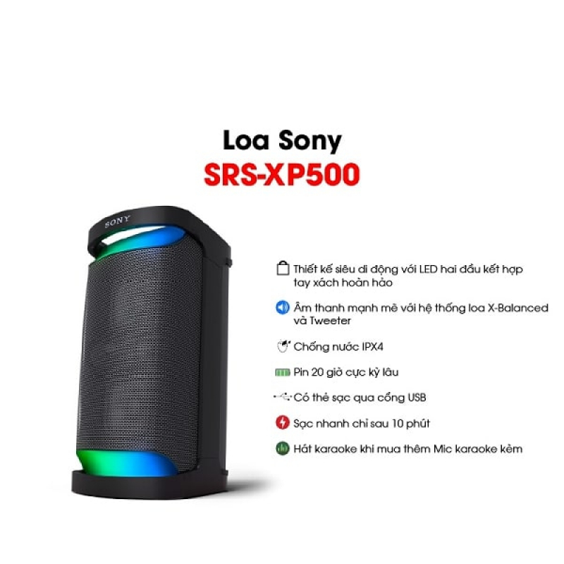 Loa không dây di động Sony XP500