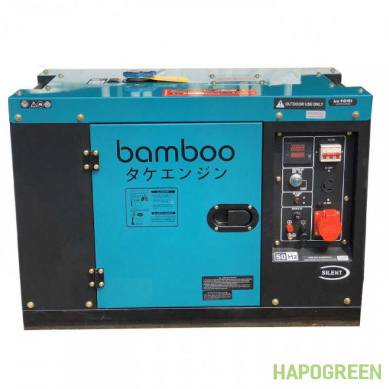 Máy phát điện chạy dầu 8KW Bamboo 9800ET 3 pha chống ồn