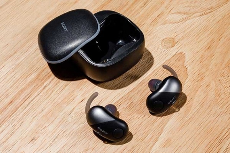 Tai nghe Bluetooth thể thao chống ồn Sony WF-SP700N màu đen