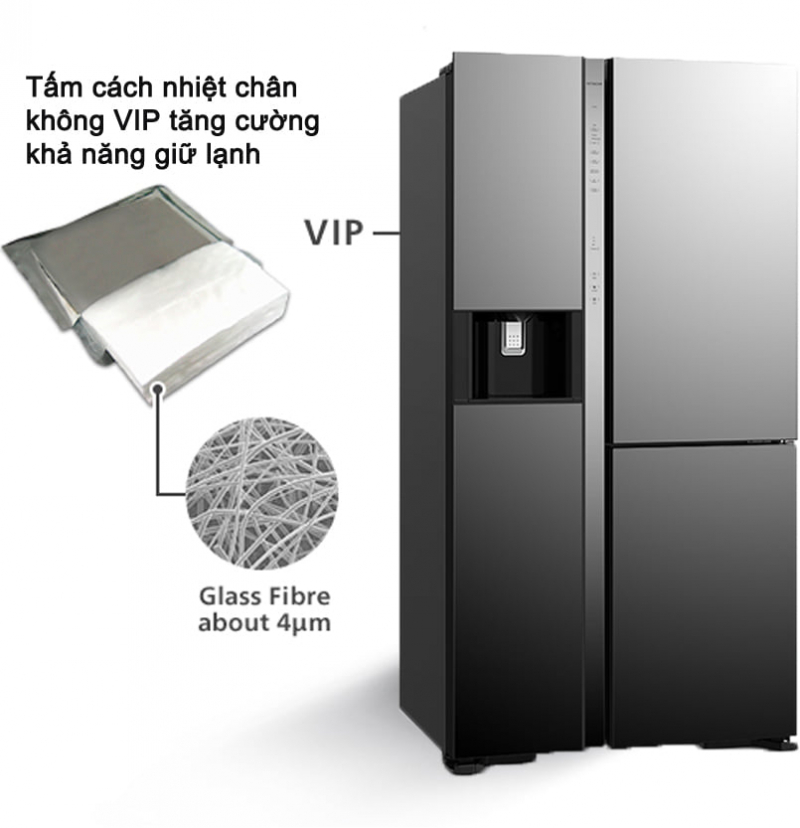 Tủ lạnh Inverter Hitachi R-MY800GVGV0(MIR) - 569 lít